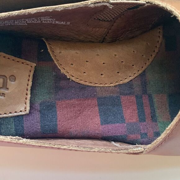 Women's BORN Sebra Slip On Shoes Size 6.5 US Soft Leather Camel Brown Stretch - Picture 7 of 10